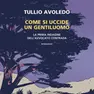 "Come si uccide un gentiluomo”, la copertina del nuovo libro di Tullio Avoledo