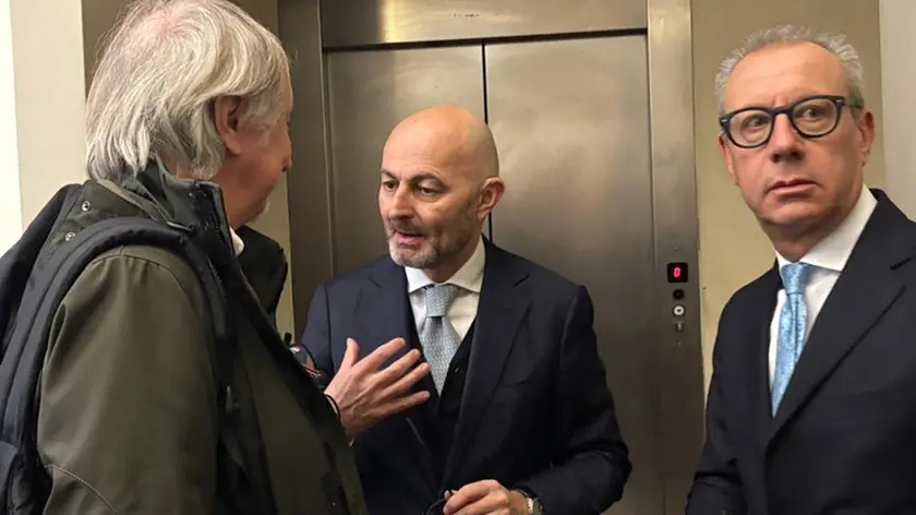 Fabio Pinelli, al centro con il Pm Roberto terzo e a destra e procuratore di Venezia Stefano Ancilotto