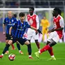 Al centro Giacomo De Pieri durante il match contro il Monaco