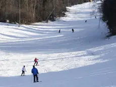 Una pista da neve del Bellunese formata solo da neve artificiale