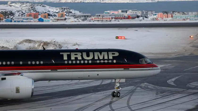 L’aereo che ha portato Trump Jr in vista privata in Groenlandia