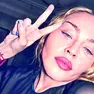 La superstar della musica Madonna in una foto postata sui social