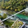 Il ponte pedonale sull'Isonzo