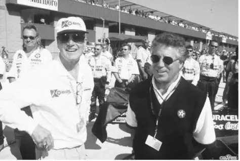 Paul Newman e Mario Andretti alla Marboro 500 Race