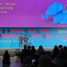 Jody Cecchetto e Rosy Russo sul palco a Trieste (SIlvano)