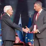 Sergio Mattarella e Borut Pahor durante la cerimonia della designazione congiunta di Nova Gorica e Gorizia