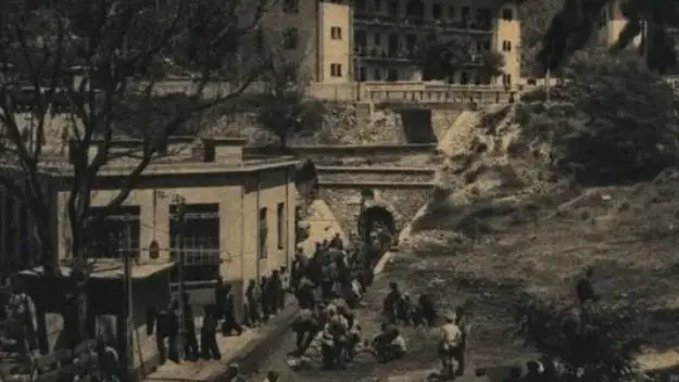 La miniera di Arsia in una foto d’epoca