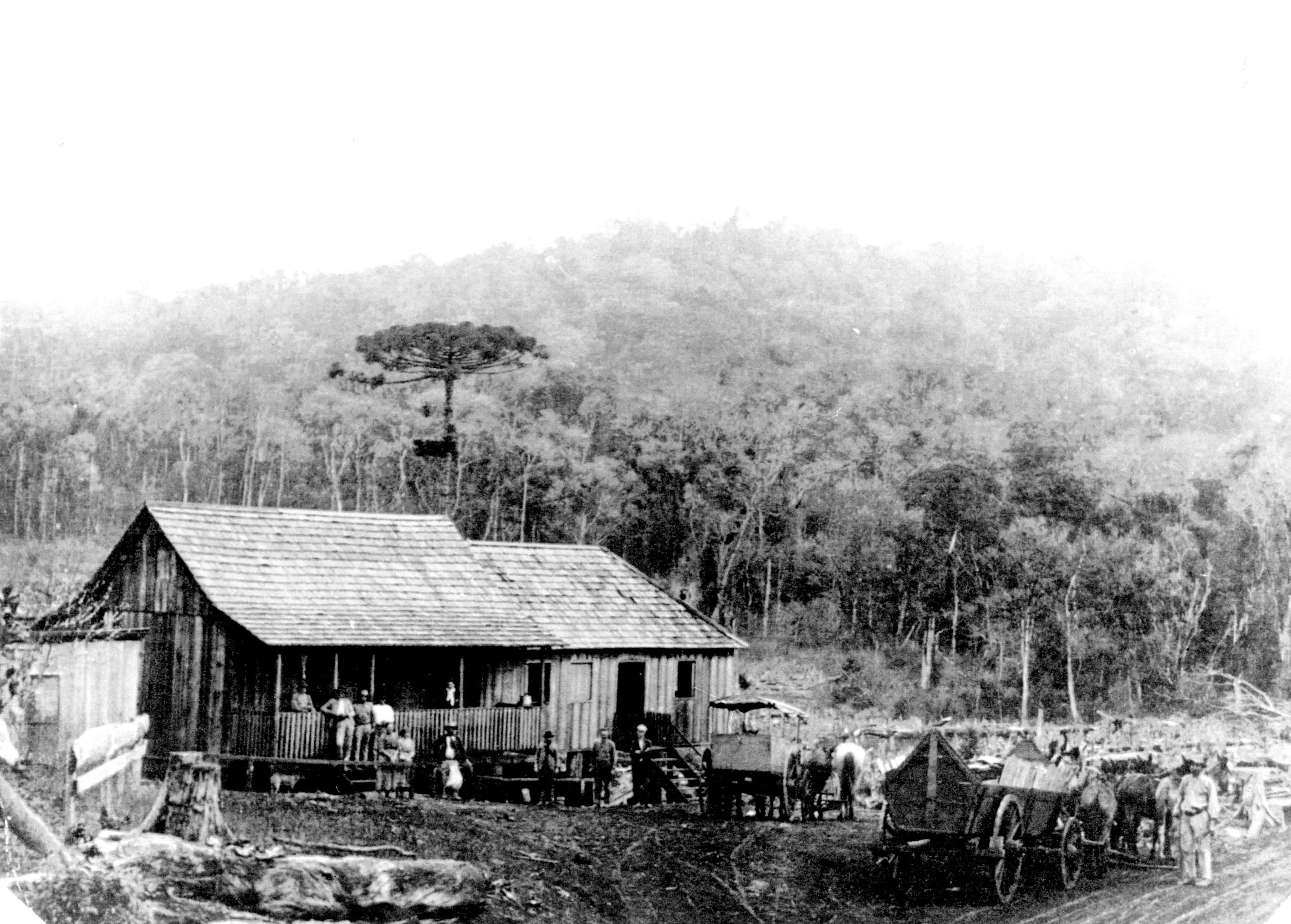 Casa di agricoltori in località Dourado di Aratiba (Brasile) - 1920 circa