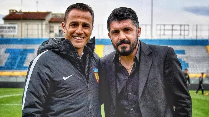 Fabio Cannavaro (Dinamo Zagabria) e Gennaro Gattuso (Hajduk Spalato)