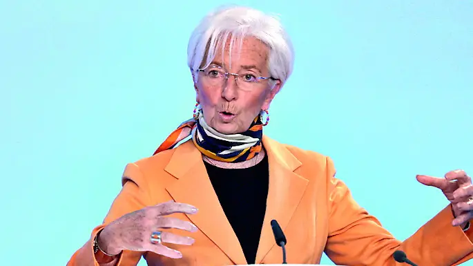 La presidente della Bce Christine Lagarde giovedì 6 marzo a Francoforte