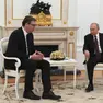 Un incontro al Cremlino tra Vučić e Putin nel giugno del 2020 Foto Ansa Epa