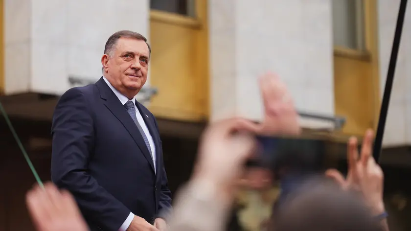 Milorad Dodik, il presidente serbo-bosniaco, nazionalista filorusso, per il quale è stato richiesto l’arresto da parte della Procura nazionale della Bosnia-Erzegovina