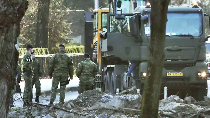 Militari croati in una foto d’archivio