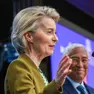 La presidente della Commissione europea Ursula von der Leyen (Ansa)