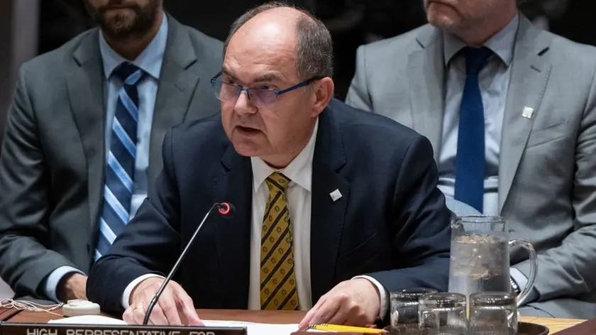 Christian Schmidt, alto rappresentante per la Bosnia-Erzegovina durante l’intervento all’Onu