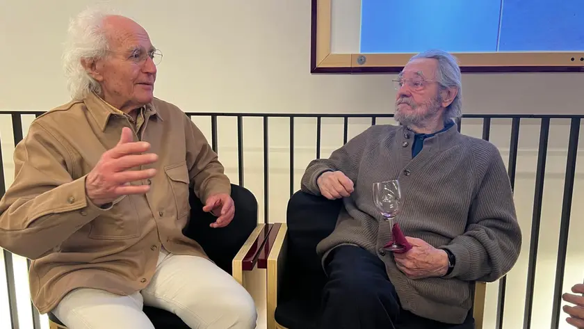 Luciano Benetton e Tobia Scarpa
