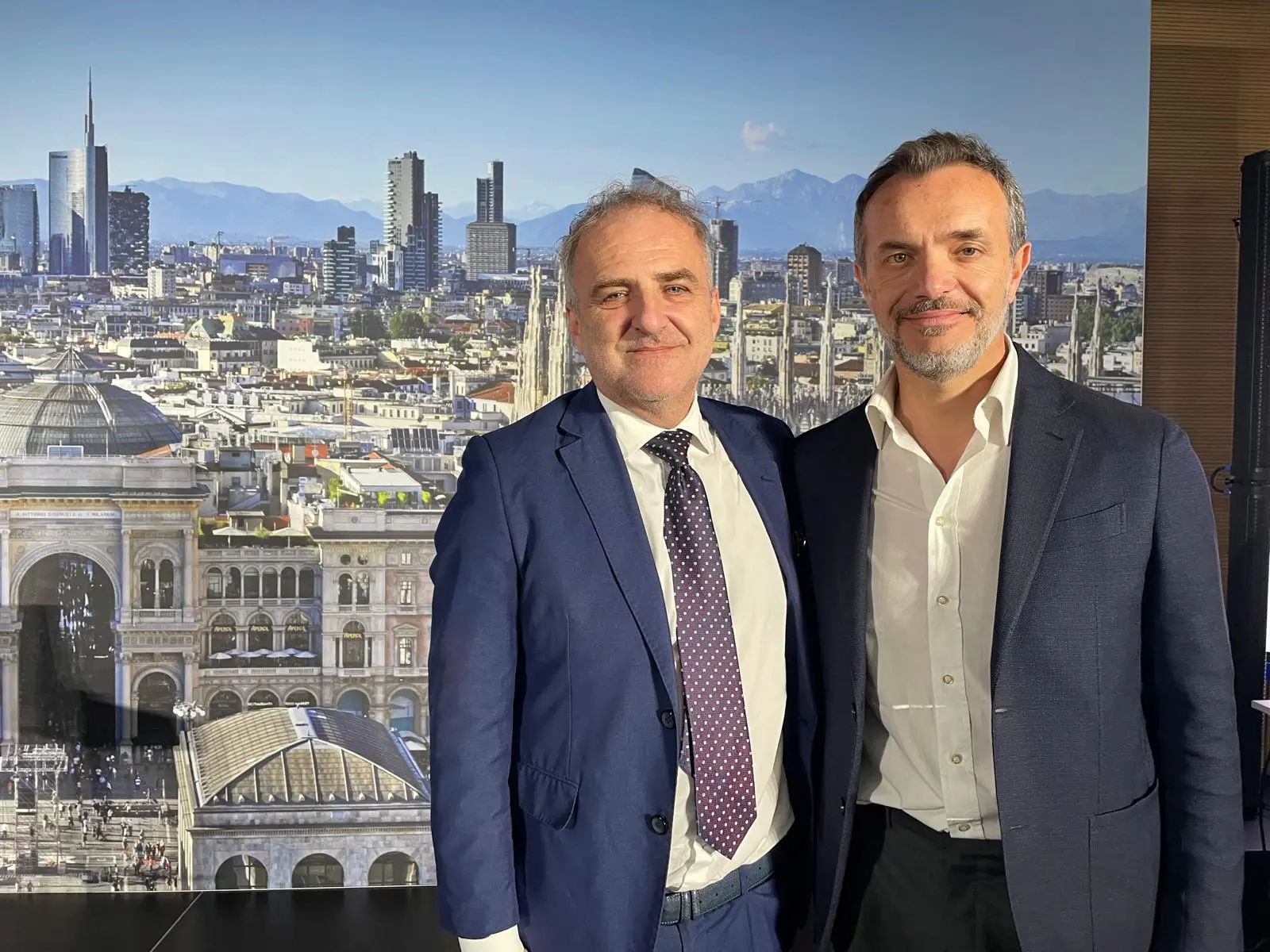 Fabiano Benedetti, Ad di beanTech, e Vincenzo Esposito, Ceo di Microsoft Italia
