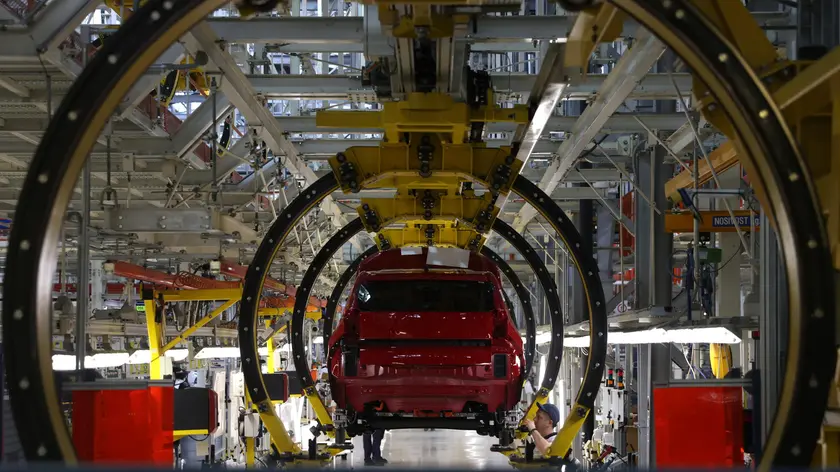 La fabbrica di Kragujevac in Serbiache produce la Fiat Grande Panda