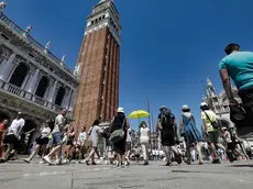 Turisti in piazza San Marco a Venezia