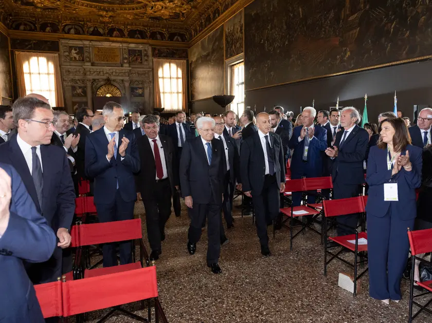Il Presidente Sergio Mattarella al Palazzo Ducale di Venezia in occasione del Festival delle Regioni