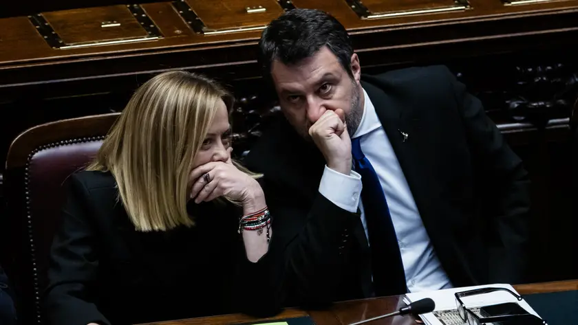 Giorgia Meloni e Matteo Salvini