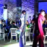 Una performance di Pierre Cardin durante lo Space Meetings