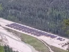 Uno scatto del futuro villaggio olimpico di Cortina