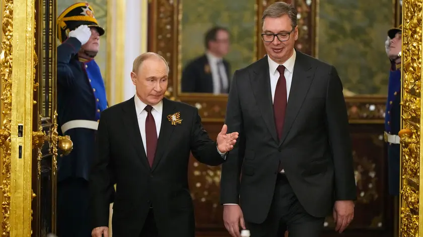 Vladimir Putin e Aleksandar Vucic (Epa)