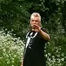 Roberto Baggio il giorno della rapina nel giardino della sua villa ad Altavilla Vicentina