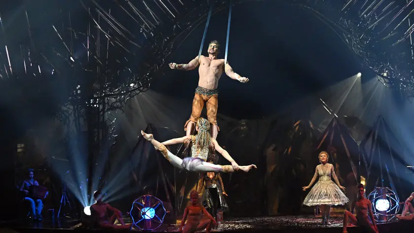 Le Cirque du Soleil con lo spettacolo Alegria. Nella foto Alexey Turchenko, Yulia Makeeva foto Agf
