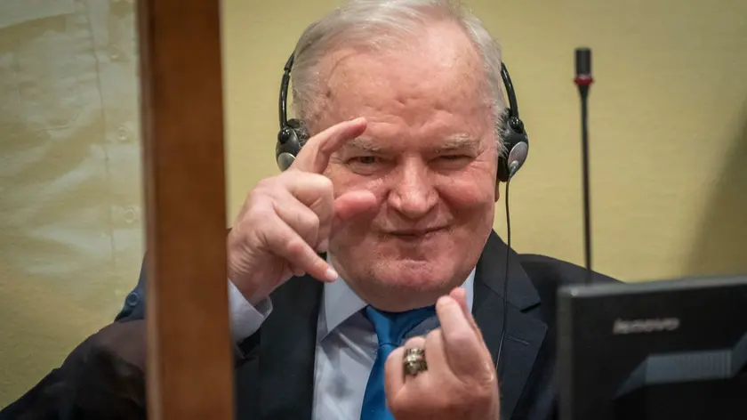 Ratko Mladić, ex generale e leader militare dei serbi di Bosnia durante la guerra