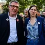 La segretaria del Partito Democratico, Elly Schlein , con il segretario della CGIL, Maurizio Landini