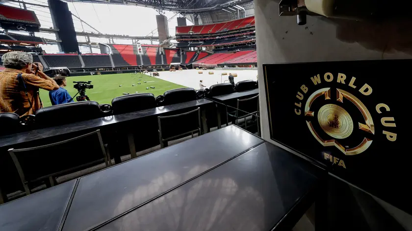 Un'immagine del Mercedes-Benz Stadium in Atlanta, Georgia, che ospiterà alcune partite del torneo