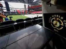 Un'immagine del Mercedes-Benz Stadium in Atlanta, Georgia, che ospiterà alcune partite del torneo