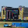 Tutto è pronto al parco di San Giuliano per la tappa del 105 Summer Festival venerdì 13 giugno (foto Lorenzo Pòrcile)