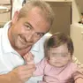 Andrea Tonello con la figlia Chantal in una foto d'archivio