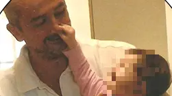 Andrea con la sua bimba prima che gli fosse sottratta