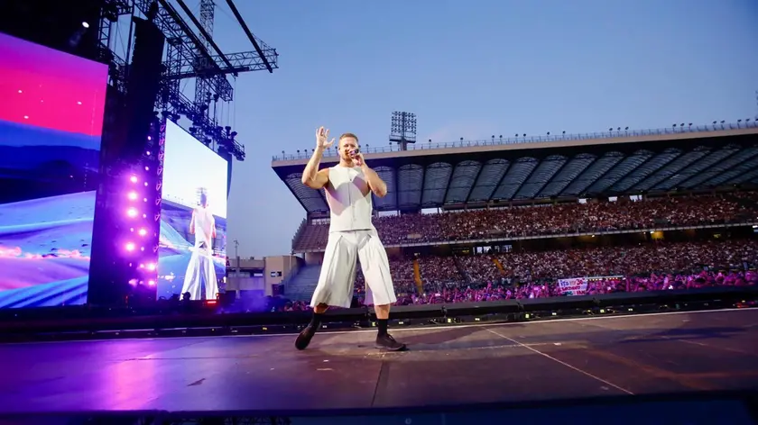 Un momento dello show all'Euganeo