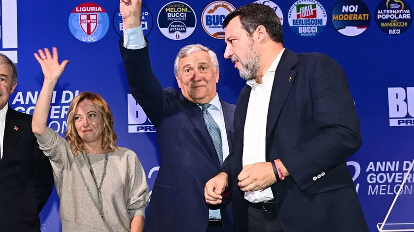 La premier Meloni con i vice Tajani e Salvini