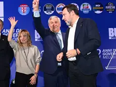 La premier Meloni con i vice Tajani e Salvini