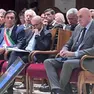 Le autorità in prima fila: prefetto Forlenza, sindaco Giordani, ministro Crosetto
