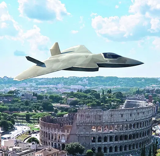 Il rendering del nuovo caccia