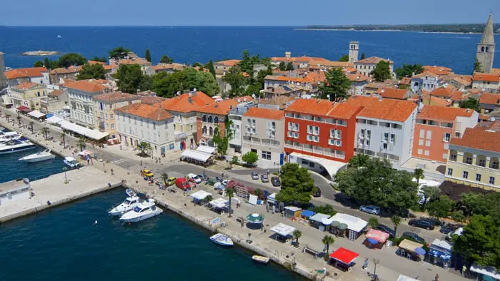 Una veduta di Parenzo, in Croazia