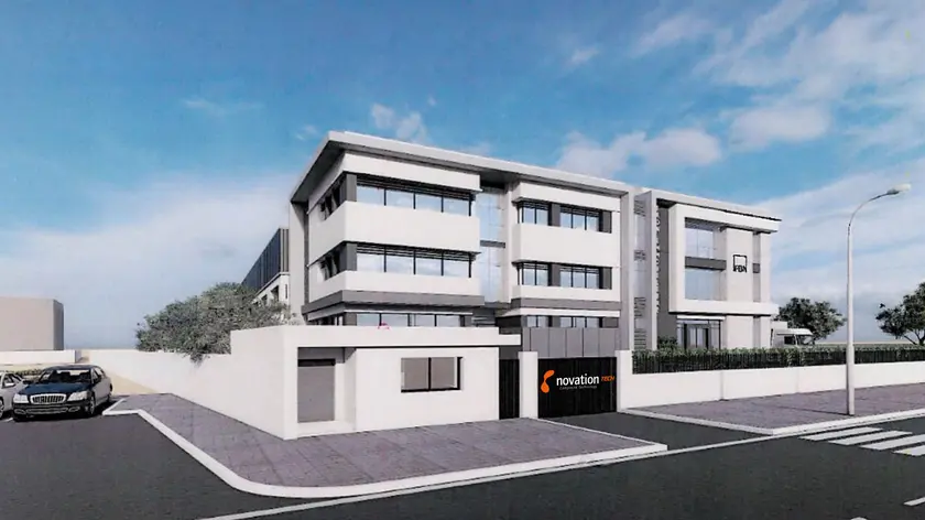 Il rendering del nuovo stabilimento di Novation Tech in Tunisia
