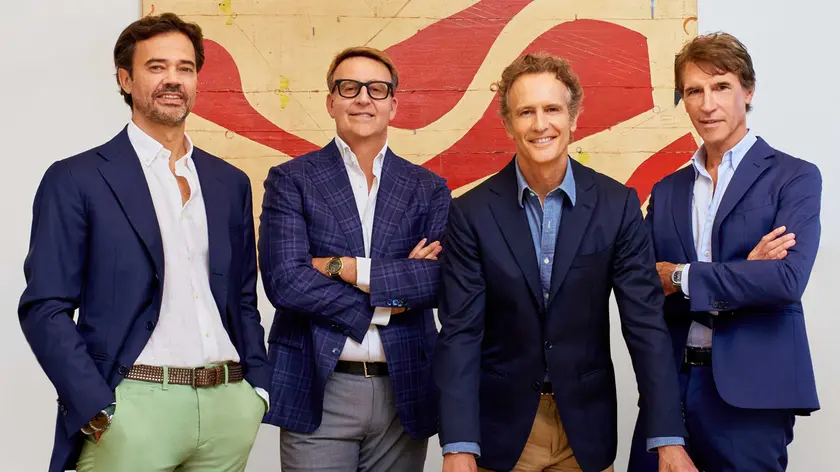 Da sinistra a destra Christian Benetton, Carlo Bertagnin Benetton, Alessandro Benetton, Ermanno Boffa