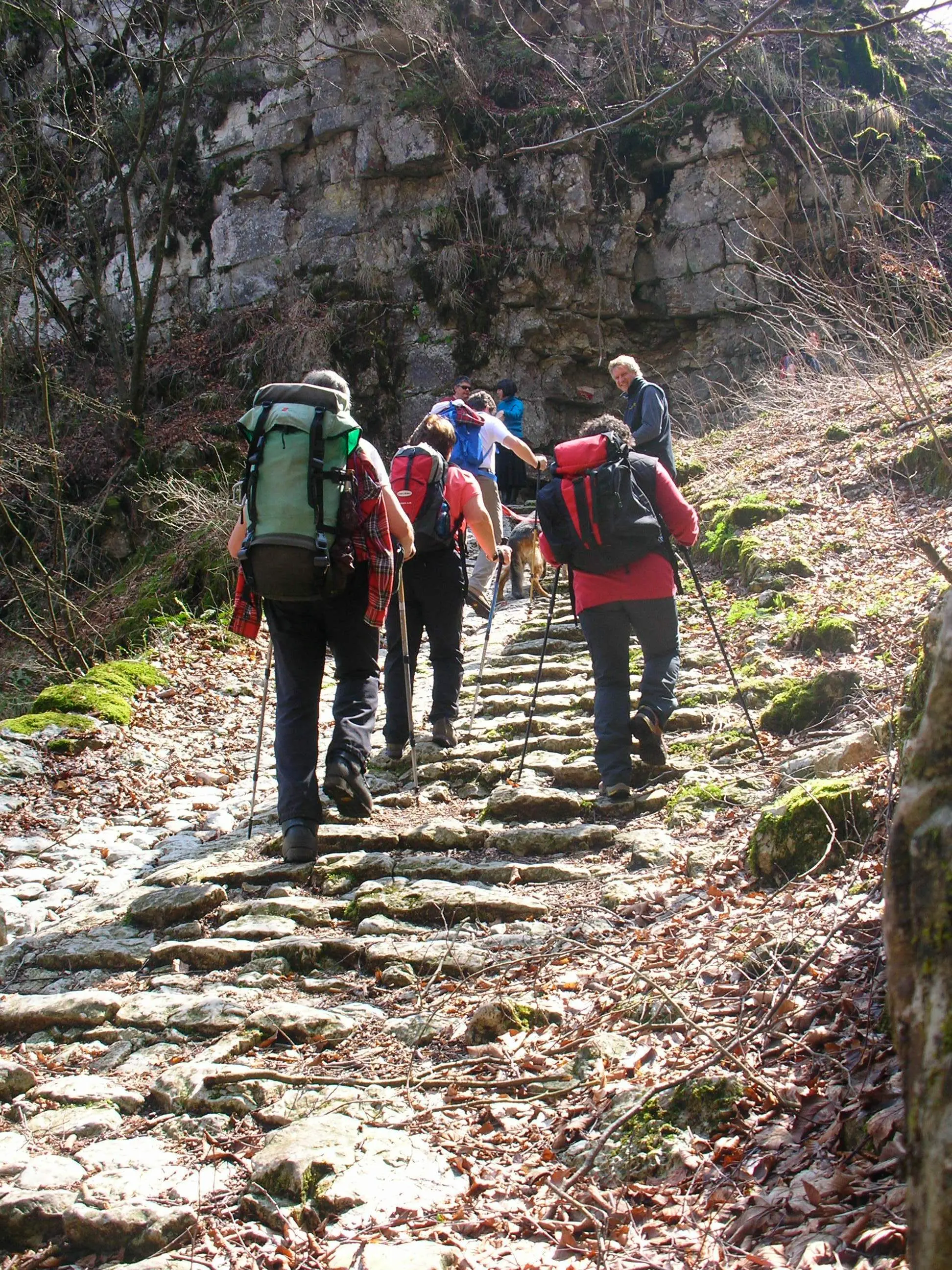 Calà del Sasso, itinerario Sasso - Stoccareddo - Buso. La Calà del Sasso è il percorso, formato da 4444 gradini, che collega il comune di Valstagna, nel Canale di Brenta, alla frazione Sasso di Asiago, nell'Altopiano dei Sette Comuni, in provincia di Vicenza, ed è la scalinata più lunga d'Italia oltre che la scalinata più lunga del mondo aperta al pubblico