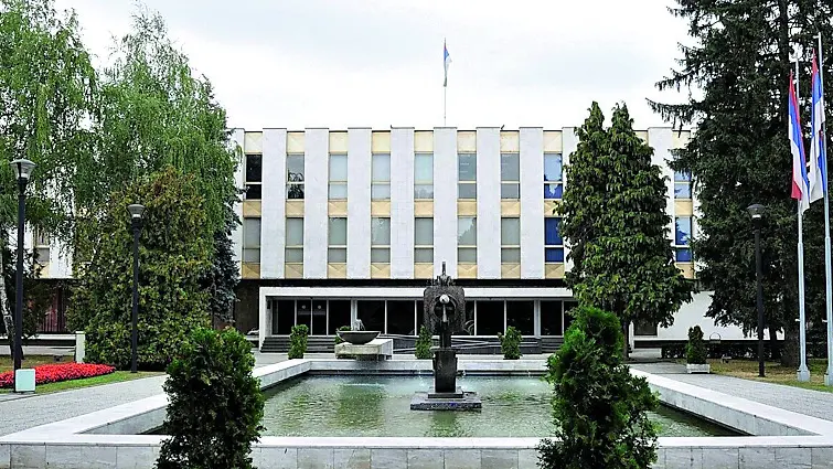 La sede dell'Assemblea nazionale della Republika Srpska nella città di Banja Luka