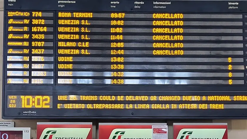 Sciopero dei treni (foto d'archivio Lasorte)