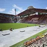 I lavori allo stadio Rocco per il concerto di Robbie Williams (Lasorte)