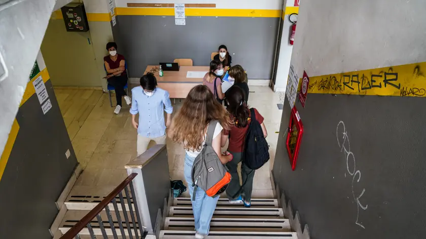 Studenti in una scuola superiore